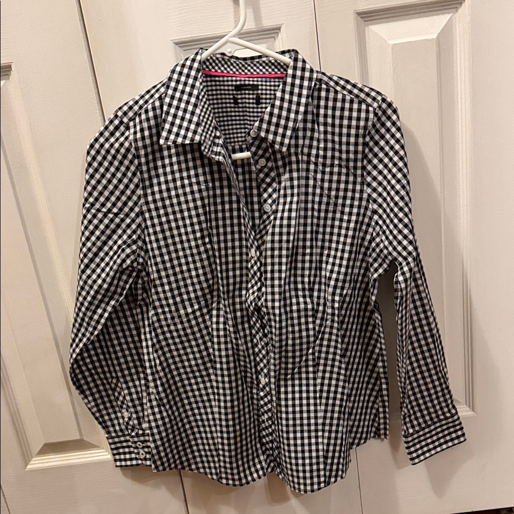 Black and White Checkered Men's Shirt